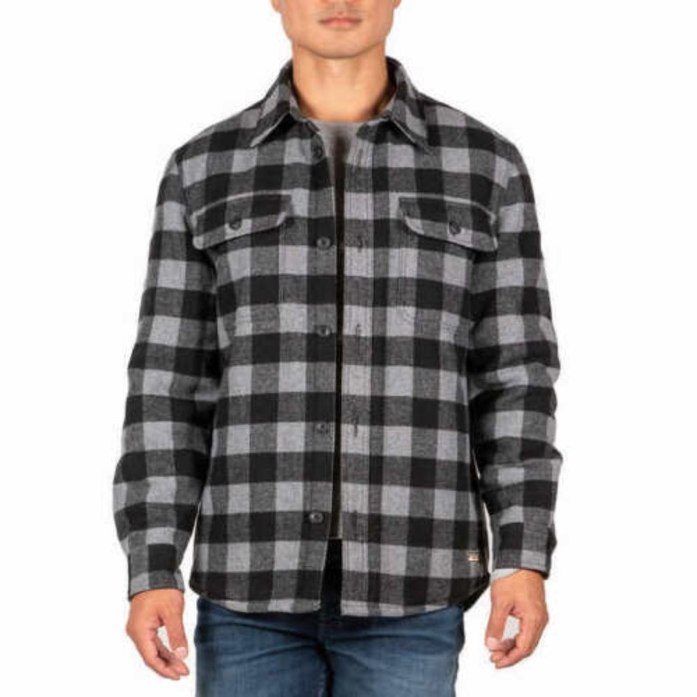 JACHS Charcoal Buffalo PlaidWool Blend Jacket SALE - Picture 4 of 14